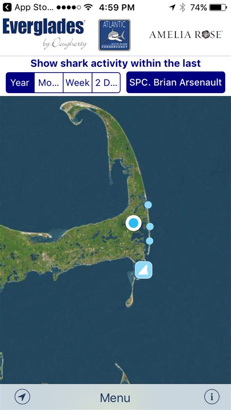 be shark smart cards cape cod|Sharktivity White Shark Tracking App — AWSC.